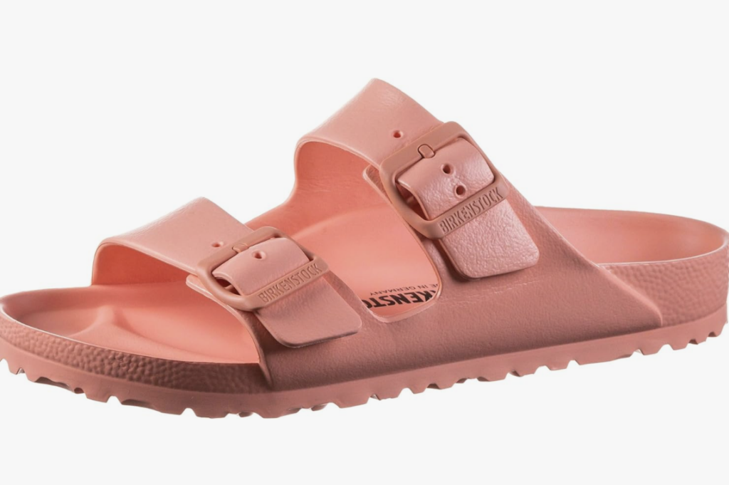 peach birkenstock sandals, pantone peach fuzz